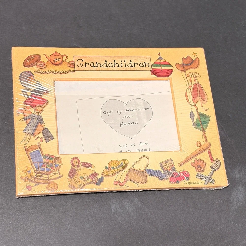 Havoc Publishing Grandchildren Photo Frame L Spivey 3x5 4x6 Vintage Art NIP